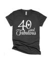 Glitter 40 and Fabulous Birthday Shirt | Birthday Shirts | Funny Quotes | Bella Canvas T Shirt