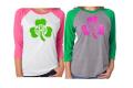 St. Patrick&#39;s Day Shirt | Glitter Monogram Shamrock | Monogram Holiday Shirt