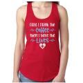 Glitter Nurse Tank Top | First I Drink the Coffee Then I Save the Lives