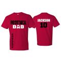 Football Dad Shirt | Football Shirts | Football Dad Shirts | Short Sleeve T-shirt or Long Sleeve | Customize your team & colors