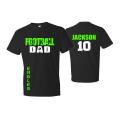 Football Dad Shirt | Football Shirts | Football Dad Shirts | Short Sleeve T-shirt or Long Sleeve | Customize your team & colors