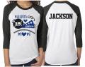 Glitter Baseball & Cheer Mom Shirt | 3/4 Sleeve Baseball Shirt | Customize with your Team and Colors
