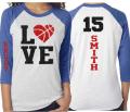 Glitter Basketball Shirt | Basketball Heart Shirt | Basketball Mom Shirt | Customize Team & Colors