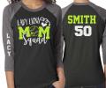 Softball Mom Shirt | Glitter Softball Shirt | Mom Squad Shirt | Customize Team and Colors