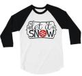 Glitter Christmas Shirt | Glitter Let it Snow Shirt | 3/4 Sleeve Shirt | Youth and Adult