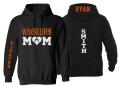 Glitter Wrestling Hoodie | Mom Wrestling Hoodie Glitter | Wrestling Hoodie | Customize with your Team & Colors