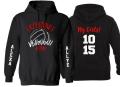 Volleyball Dad Hoodie | Volleyball Hoodies | Volleyball Shirts | Two Names Two Numbers Hoodie | Customize your team colors