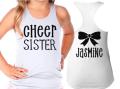 Glitter Cheer Sister Tank | Cheer Tank | Cheer Bling | Cheer Spirit Wear | Customize Name| Youth or Adult