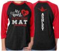 Glitter Gymnastics Mom Shirt | My Heart is on that Mat | Gymnastics Mom Shirts | Gymnastics Shirt Gift | Glitter Gymnastics Shirt