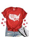 Glitter Land that I Love Shirt | 4th of July womens shirt| Glitter 4th of July shirt | Bella Canvas 4th of July tee