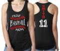 Glitter Baseball Laces Mom Tank | Proud Baseball Mom | Baseball Tank Top | Customize