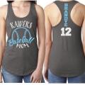 Glitter Baseball Shirts | Baseball Mom Shirts | Baseball Mom Tank Top | Racerback Tank | Baseball Bling