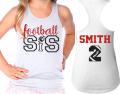 Glitter Football Sister Tank | Racerback Tank | Football Tank | Football Bling | Customize | Youth or Adult