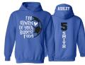 Glitter I&#39;ll Always Be Your Biggest Fan Soccer Hoodie | Soccer hoodies | Soccer Mom Hoodies | Customize Colors | Adult or Youth