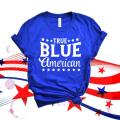 Glitter True Blue American Shirt | 4th of July womens shirt| Glitter 4th of July shirt | Bella Canvas 4th of July tee