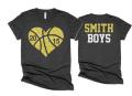 Glitter Basketball Heart Shirt | Basketball Tshirts | Two Numbers | Basketball Mom Shirts | Basketball Bling| Bella Canvas Tshirt
