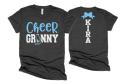 Glitter Cheer Granny Shirt | Grandma Shirt | Short Sleeve Shirt | Cheer Bling | Bella Canvas Tshirt | Customize Colors