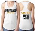 Glitter Football Mom Tank Top | Football Tank Top | Football Bling | Football Spirit Wear | Racerback Tank Top | Customize Team & Colors