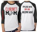 Glitter Clarinet Mom shirt | Band Shirts | Band Mom Shirts | Band Bling | Band Spirit Wear | Customize with your Colors