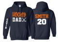 Hockey Hoodie | Field Hockey Dad | Hockey Hoodie | Hockey Spirit Wear | Customize  Colors