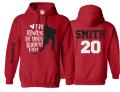 Glitter I&#39;ll Always be your Biggest Fan Hockey Hoodie |Hockey Bling | Hockey Hoodie | Hockey Spirit Wear | Customize Colors | Youth or Adult