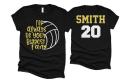 Glitter Volleyball Shirt | I&#39;ll Always Be Your Biggest Fan Volleyball Shirt | Volleyball Shirts | Bella Canvas T-shirt | Youth and Adult