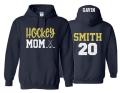 Hockey Mom Hoodie  | Ice Hockey Hoodies | Hockey Spirit Wear | Customize Colors