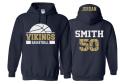 Glitter Basketball Hoodie | Basketball Hoodie | Customize with your Team & Colors | Adult or Youth Sizes
