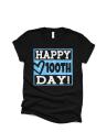 Glitter Happy 100 Days Shirt | Short Sleeve T-shirt | 100th Day of School | Youth or Adult