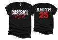 Glitter Baseball Mom Shirts | Baseball Shirt | Bella Canvas Tshirt | Baseball Spiritwear | Customize Your Colors