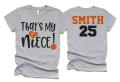 Glitter That&#39;s My Niece Basketball Shirt | Basketball t-shirt | Basketball Spirit Wear | Bella Canvas Tshirt | Customize