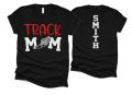 Glitter Track Mom Shirt | Track Spirit Wear | Track Bling | Bella Canvas T Shirt  | Track & Field Shirt | Customize Colors