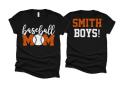 Glitter Baseball Mom Shirt | Baseball Shirt | Bella Canvas Tshirt | Baseball Spiritwear | Customize Your Colors