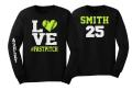 Glitter Softball Shirt | Softball Shirts | Fastpitch | Long Sleeve Tshirt | Customize Colors | Adult or Youth Sizes