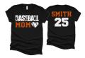 Glitter Baseball Mom Shirts | Baseball Shirts | Bella Canvas Tshirt | Baseball Spiritwear | Customize Your Colors