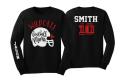 Football Mama Shirt | Glitter Football  Long Sleeve Shirt | Football Bling | Football Spirit Wear | Customize Team and Colors