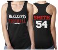 Glitter Football Tank Top | Football Tank Tops | Football Shirts | Racerback Tank | Youth or Adult