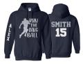 Glitter Football Hoodie | Run The Dang Ball | Football Shirts | Hoodie Sweatshirt | Football Spirit Wear