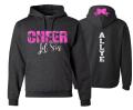 Glitter Cheer Lil Sis Hoodie | Cheer Hoodie | Cheer Bling | Cheer Spirit Wear | Customize  Team & Colors | Youth or Adult