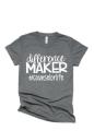 Difference Maker Counselor shirt | Teacher Life Shirt | Teacher Shirts | Teaching Shirts | Short Sleeve t-shirt