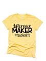 Difference Maker  shirt | Teacher Life Shirt | Teacher Shirts | Teaching Shirts | Short Sleeve t-shirt