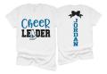 Glitter Cheer Leader Shirt |  Cheer Short Sleeve Shirt | Cheer Bling | Cheer Spirit Wear | Bella Canvas T-shirt | Youth or Adult