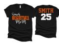 Glitter Basketball Senior Mom Shirt | Basketball Tshirts | Basketball Mom Shirts | Basketball Bling| Bella Canvas Tshirt
