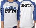 Glitter Wrestling Shirt | Wrestling shirts | Wrestling Mom Shirt | Wrestling Spirit wear | 3/4 Sleeve Raglan | Customize Colors