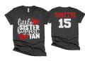 Glitter Baseball Shirts | Little Sister Biggest Fan Baseball Sister Shirt | That&#39;s My Bro! | Bella Canvas Tshirt | Youth or Adult