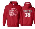 Glitter Basketball Hoodie | I&#39;ll Always be his Biggest Fan | Basketball Hoodie | Customize with your Team & Colors | Adult or Youth Sizes