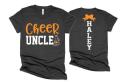 Cheer Uncle Shirt | Short Sleeve T-shirt | Cheer Shirt | Cheer Spirit Wear | Short Sleeve Tshirt | Customize colors