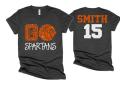 Glitter  Basketball Shirt | Basketball Shirts | Basketball Spirit Wear | Bella Canvas Tshirt | Youth or Adult