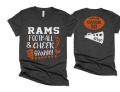 Glitter Football & Cheer Grandma Shirt |  Football and Cheer Shirts | Bella Canvas Tshirt | Short Sleeve Shirt | Customize Team and Colors