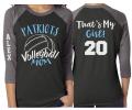 Glitter Volleyball Shirt | Volleyball Mom Shirt | Customize Team & Colors